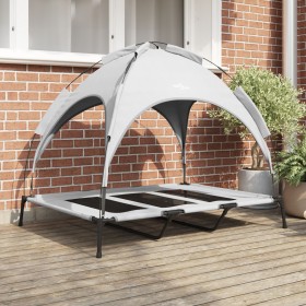 Cama Elevada para Perros con Techo Removible Gris Plata XL Acero von , Betten für Hunde - Ref: Foro24-42008176, Preis: 54,89 ...