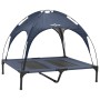 Cama Elevada para Perros con Techo Removible Azul Marino L Acero | Foro24.es | Tu tienda online para hogar, jardín y más Foro24.es