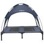 Cama Elevada para Perros con Techo Removible Azul Marino L Acero | Foro24.es | Tu tienda online para hogar, jardín y más Foro24.es