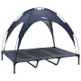 Cama Elevada para Perros con Techo Removible Azul Marino XL Acero | Foro24.es | Tu tienda online para hogar, jardín y más Foro24.es