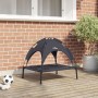 Cama Elevada para Perros con Techo Removible de Acero Negro | Foro24.es | Tu tienda online para hogar, jardín y más Foro24.es