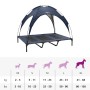 Cama Elevada para Perros con Techo Removible Azul Marino XL Acero | Foro24.es | Tu tienda online para hogar, jardín y más Foro24.es