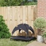Cama Elevada para Perros con Techo Removible Negro L Acero | Foro24.es | Tu tienda online para hogar, jardín y más Foro24.es