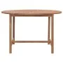 Solid teak wood garden dining table Ø110x75 cm by vidaXL, Garden tables - Ref: Foro24-318476, Price: 205,58 €, Discount: %