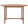 Solid teak wood garden dining table Ø110x75 cm by vidaXL, Garden tables - Ref: Foro24-318476, Price: 226,27 €, Discount: %