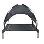 Cama Elevada para Perros con Techo Removible Negro L Acero | Foro24.es | Tu tienda online para hogar, jardín y más Foro24.es