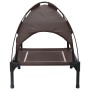 Cama Elevada para Perros con Techo Desmontable Marrón S Acero | Foro24.es | Tu tienda online para hogar, jardín y más Foro24.es