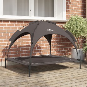 Cama elevada para perros con toldo removible