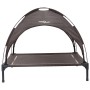 Cama elevada para perros con toldo removible marrón XL de acero | Foro24.es | Tu tienda online para hogar, jardín y más Foro24.es