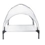 Cama Elevada para Perros con Techo Removible Plateado L de Acero von , Betten für Hunde - Ref: Foro24-42008195, Preis: 37,63 ...