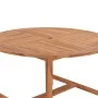 Solid teak wood garden dining table Ø110x75 cm by vidaXL, Garden tables - Ref: Foro24-318476, Price: 205,58 €, Discount: %