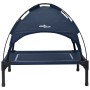 Cama Elevada para Perros con Techo Desmontable Azul Marino Metal | Foro24.es | Tu tienda online para hogar, jardín y más Foro24.es