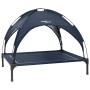 Cama Elevada para Perros con Techo Removible Azul Marino L Acero | Foro24.es | Tu tienda online para hogar, jardín y más Foro24.es