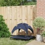 Cama Elevada para Perros con Techo Removible Azul Marino L Acero | Foro24.es | Tu tienda online para hogar, jardín y más Foro24.es