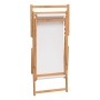 Klappbarer Strandstuhl aus massivem cremefarbenem Teakholz von vidaXL, Gartenstühle - Ref: Foro24-317696, Preis: 106,20 €, Ra...