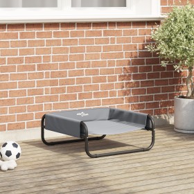 Cama Elevada para Perro Gris Claro S Tela Oxford