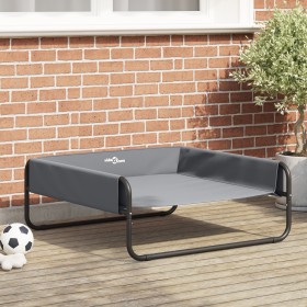 Cama Elevada para Perros Gris Claro L Tela Oxford