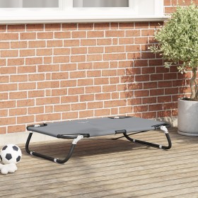 Cama Plegable para Perros Gris Claro M de en Tela