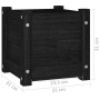 Solid black pine wood planter 31x31x31 cm by vidaXL, Pots and planters - Ref: Foro24-810530, Price: 21,11 €, Discount: %