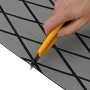 Piso de barco autoadhesivo gris claro y negro 190x70 cm espuma EVA | Foro24.es | Tu tienda online para hogar, jardín y más Foro24.es
