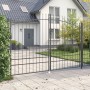 Puerta de Jardín con Punta de Lanza Doble Batiente Gris 200x300 cm Acero by , garden gates - Ref: Foro24-42008849, Price: 257...