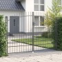 Puerta de Jardín con Punta de Lanza Doble Batiente Gris 200x300 cm Acero by , garden gates - Ref: Foro24-42008849, Price: 257...