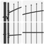 Puerta de Jardín con Punta de Lanza Doble Batiente Gris 200x300 cm Acero by , garden gates - Ref: Foro24-42008849, Price: 257...