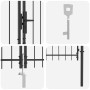 Puerta de Jardín con Punta de Lanza Doble Batiente Gris 200x300 cm Acero by , garden gates - Ref: Foro24-42008849, Price: 257...