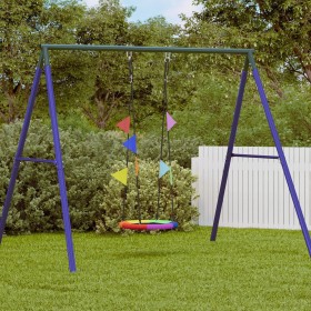 Columpio en forma de nido con banderas multicolor Ø 60 cm 100 kg Tela Oxford von , Schaukeln und Wippen - Ref: Foro24-4200905...