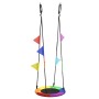 Columpio en forma de nido con banderas multicolor Ø 60 cm 100 kg Tela Oxford von , Schaukeln und Wippen - Ref: Foro24-4200905...