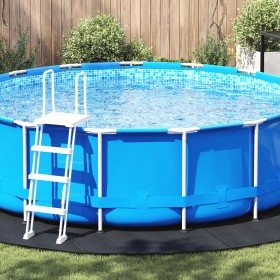 Cubierta de Piscina Redonda Negra Plástico Ø 458
