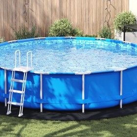Cubierta de Piscina Redonda Negra Polietileno Ø