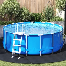 Cubierta de piscina redonda Negra Plástico Ø 306