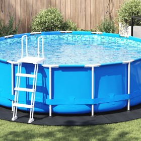 Cubierta de piscina redonda Negra Polietileno Ø