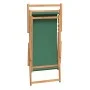 Silla de playa plegable de madera maciza de teca verde de vidaXL, Sillas de jardín - Ref: Foro24-317699, Precio: 77,05 €, Des...