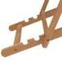Grüner, klappbarer Strandstuhl aus massivem Teakholz von vidaXL, Gartenstühle - Ref: Foro24-317699, Preis: 77,14 €, Rabatt: %