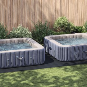 Cubierta de piscina rectangular Negra PVC 750 x