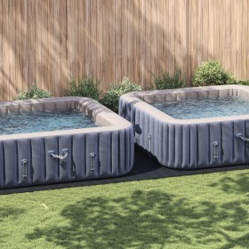 Cubierta Rectangular para Piscina Negra Plástico