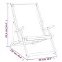 Grüner, klappbarer Strandstuhl aus massivem Teakholz von vidaXL, Gartenstühle - Ref: Foro24-317699, Preis: 77,14 €, Rabatt: %