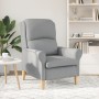 Sillón Moderno Gris claro Tela de poliéster, Madera Mediano von , Sessel - Ref: Foro24-42009840, Preis: 150,68 €, Rabatt: %