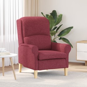 Sillón Moderno Rojo Vino Tejido de Poliéster con Marco de Madera de , Sillones - Ref: Foro24-42009843, Precio: 163,45 €, Desc...