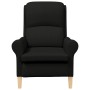Sillón Moderno Negro Tejido de Poliéster, Madera von , Sessel - Ref: Foro24-42009842, Preis: 150,68 €, Rabatt: %
