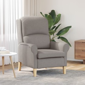 Sillón Moderno Taupe Tela de poliéster con patas de madera Medio by , Armchairs - Ref: Foro24-42009845, Price: 163,45 €, Disc...