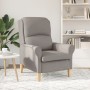 Sillón Moderno Taupe Tela de poliéster con patas de madera Medio by , Armchairs - Ref: Foro24-42009845, Price: 163,45 €, Disc...