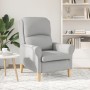 Sillón Moderno Gris Nube Tela de Poliéster Mediano von , Sessel - Ref: Foro24-42009849, Preis: 164,67 €, Rabatt: %