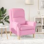 Sillón Moderno Rosa Tejido de poliéster, Madera Mediano von , Sessel - Ref: Foro24-42009850, Preis: 164,67 €, Rabatt: %