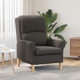 Sillón Ergonómico Gris Oscuro Tapicería de Tela con Patas de Madera von , Sessel - Ref: Foro24-42009854, Preis: 174,09 €, Rab...