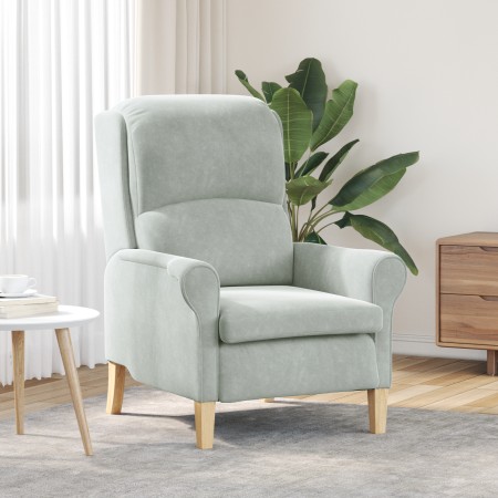 Sillón Gris Claro Gris claro Cubierta de tela con patas de madera von , Sessel - Ref: Foro24-42009857, Preis: 165,69 €, Rabat...