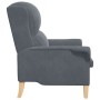 Sillón Gris Oscuro Gris oscuro Tela con patas de madera Estándar von , Sessel - Ref: Foro24-42009858, Preis: 165,69 €, Rabatt: %