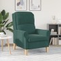 Sillón Verde Oscuro Verde Oscuro Tela con patas de madera Mediano von , Sessel - Ref: Foro24-42009859, Preis: 165,69 €, Rabat...